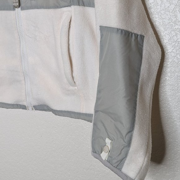 Rare Vintage Girls NFL Raider Jacket Cream & Gray w/Pink Embroidered Logos (L) - Picture 5 of 7